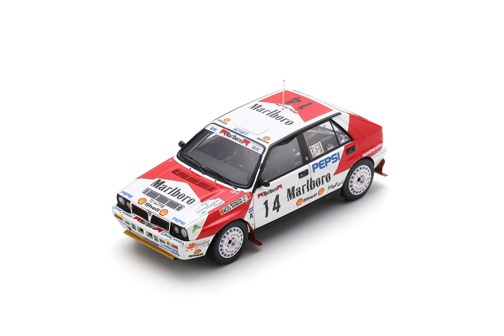 LANCIA DELTA HF INTEGRALE 16V #14 MONZON/ROMANI 7-Й РАЛЛИ КАТАЛОНИИ КОСТА-БРАВА 1991