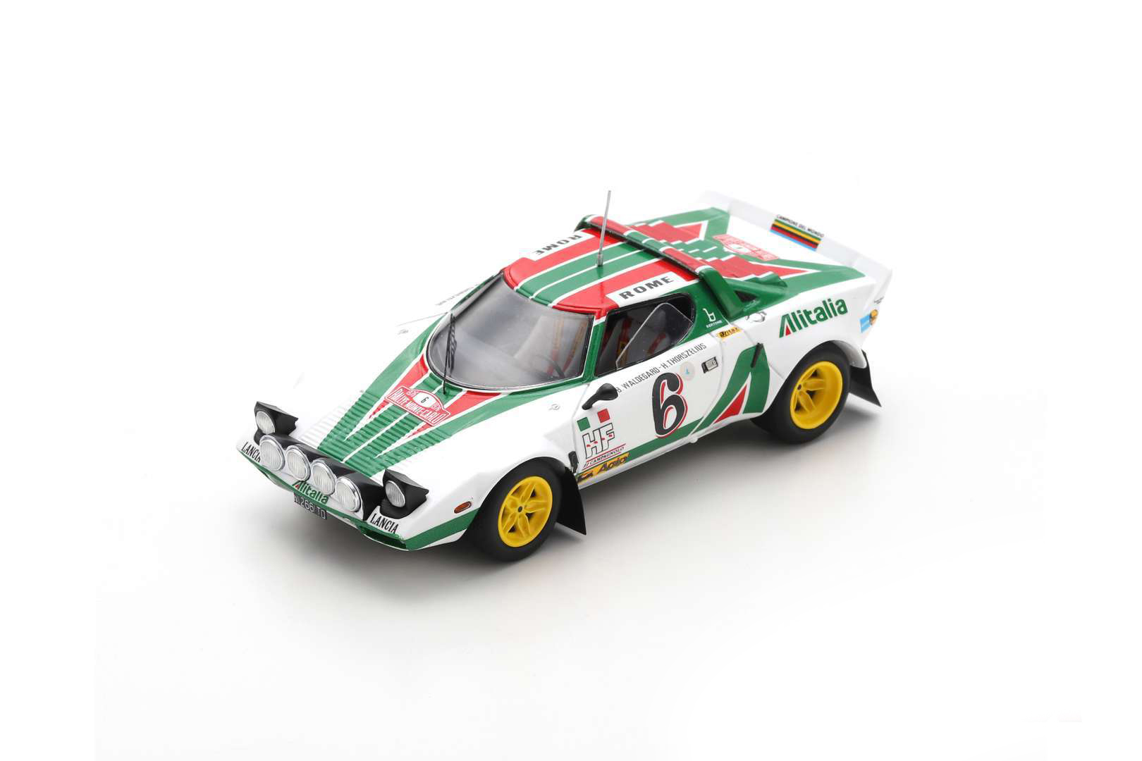 LANCIA STRATOS HF #6 2ND RALLY MONTE CARLO BJÖRN WALDEGÅRD - HANS THORSZELIUS (1976)