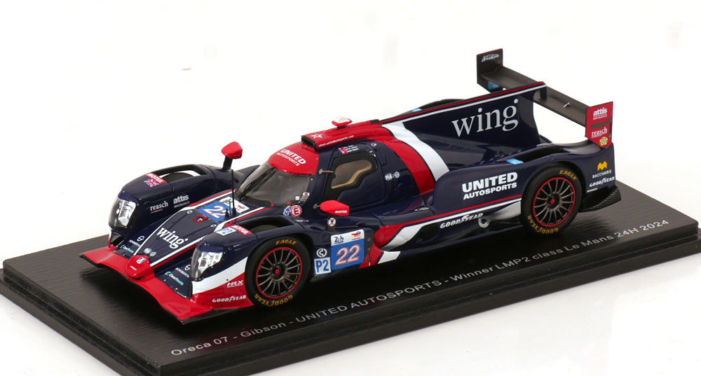 ORECA 07 GIBSON NO 22 WINNER LMP2 CLASS 24H LE MANS 2024