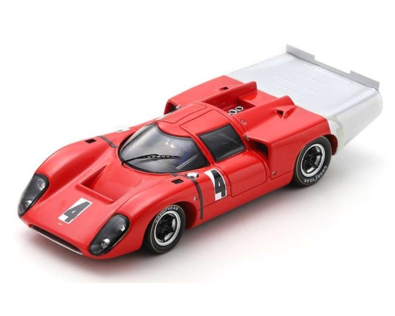LOLA T70 MK3B LONG TAIL #4 TEST 24H LE MANS (1969), RED WHITE