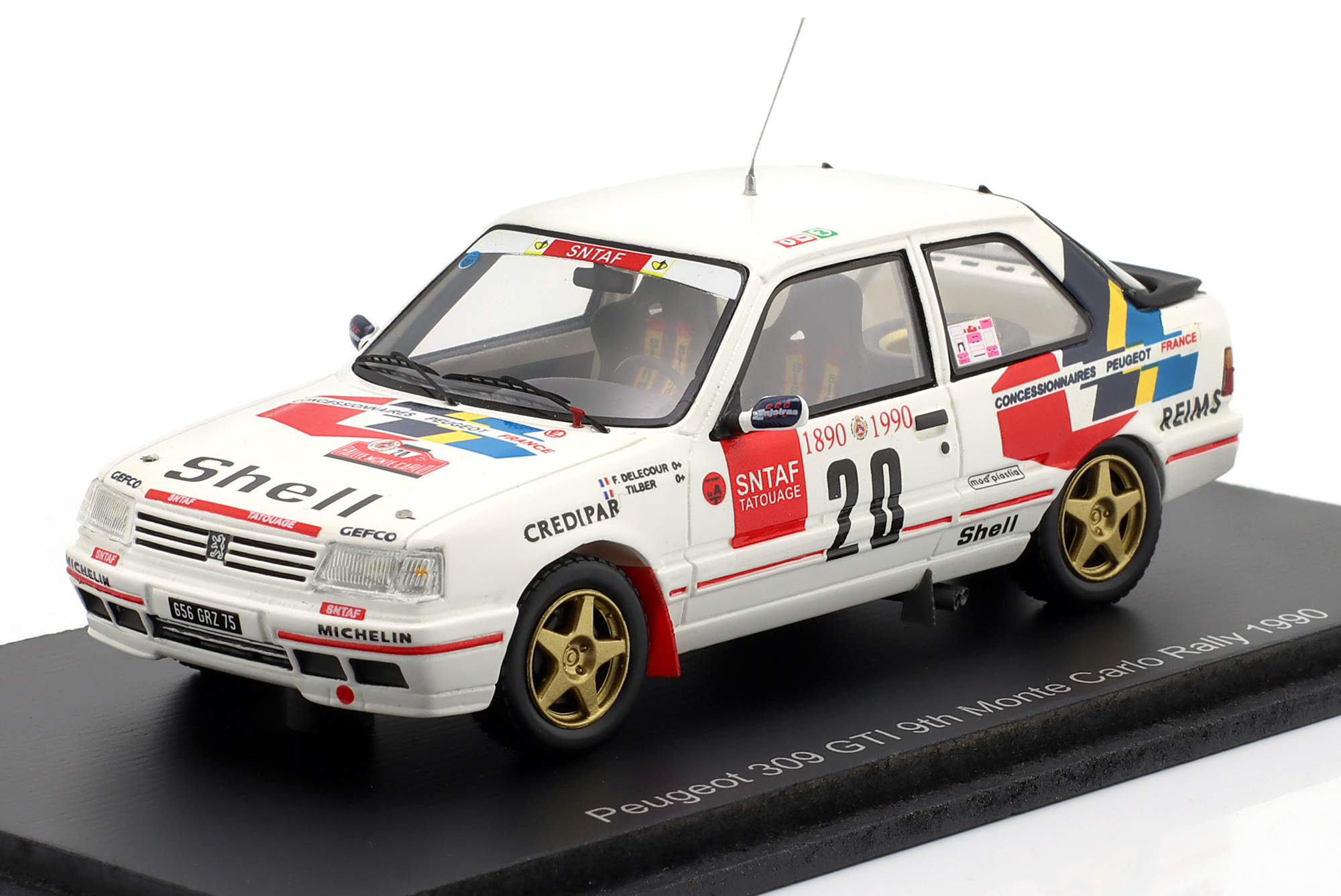 PEUGEOT 309 GTI #20 9TH RALLYE MONTE CARLO 1990 DELECOUR, TILBER / ПЕЖО 309 GTI 9 МЕСТО РАЛЛИ МОНТЕ-КАРЛО ДЕЛЕКУР ТИЛБЕР