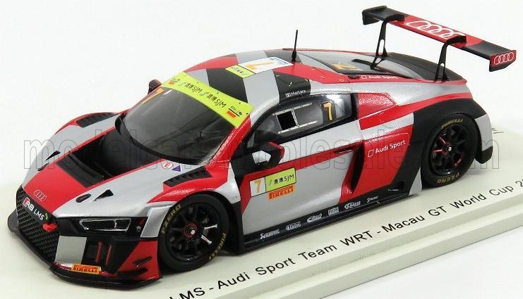 AUDI R8 LMS #7 MACAU GT WORLD CUP (2016) E.MORTARA, RED WHITE BLACK