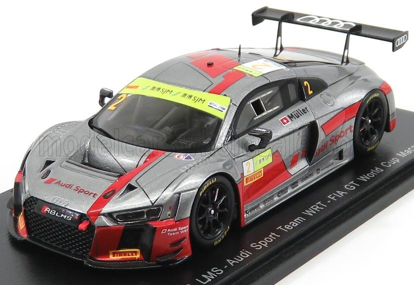 AUDI R8 LMS TEAM AUDI SPORT WRT N2 FIA WORLD GT CUP MACAU (2017) N.MULLER, MATT GREY RED