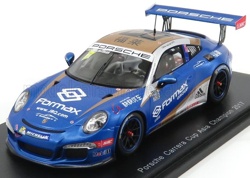 PORSCHE 911 991 GT3 #7 CHAMPION PORSCHE CARRERA CUP ASIA (2017) V.DER DRIFT, BLUE