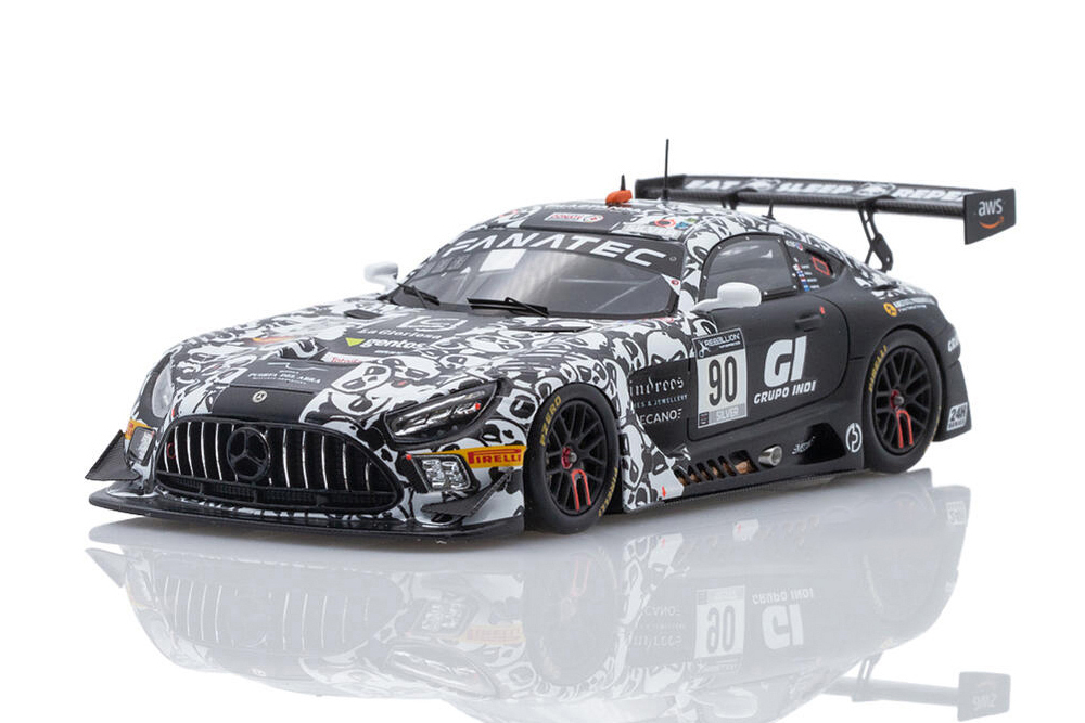 MERCEDES AMG GT3 EVO WINNER SILVER CLASS 24H SPA 2021 COMPANC/SANCHEZ/KUJALA/BREUKERS LIMITED EDITION 300 PCS