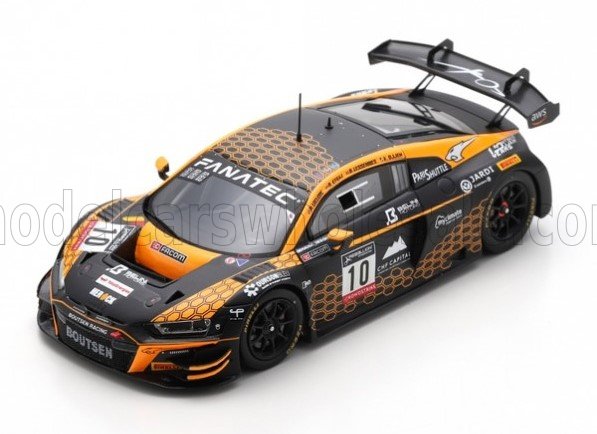 AUDI R8 LMS GT3 TEAM BOUTSEN RACING #10 24H SPA (2022) K.OJJEH - B.LESSENNES - A.LECLERC - A.ETEKI, ORANGE BLACK