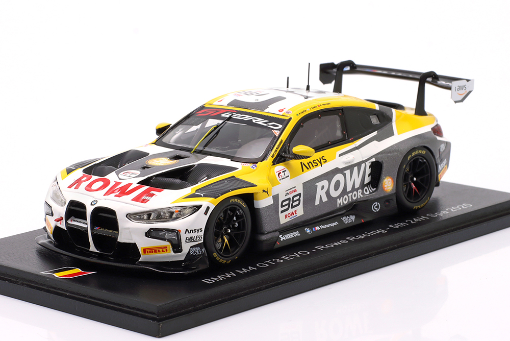 BMW M4 GT3 EVO #98 5TH 24H SPA 2025 ROWE RACING / БМВ M4 ГТ3 ЭВО 5 МЕСТО 24 ЧАСА СПА ROWE