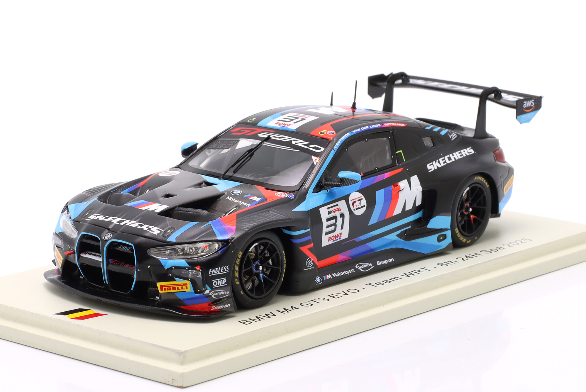 BMW M4 GT3 EVO #31 8TH 24H SPA 2025 TEAM WRT / БМВ M4 ГТ3 ЭВО 8 МЕСТО 24 ЧАСА СПА КОМАНДА ВРТ