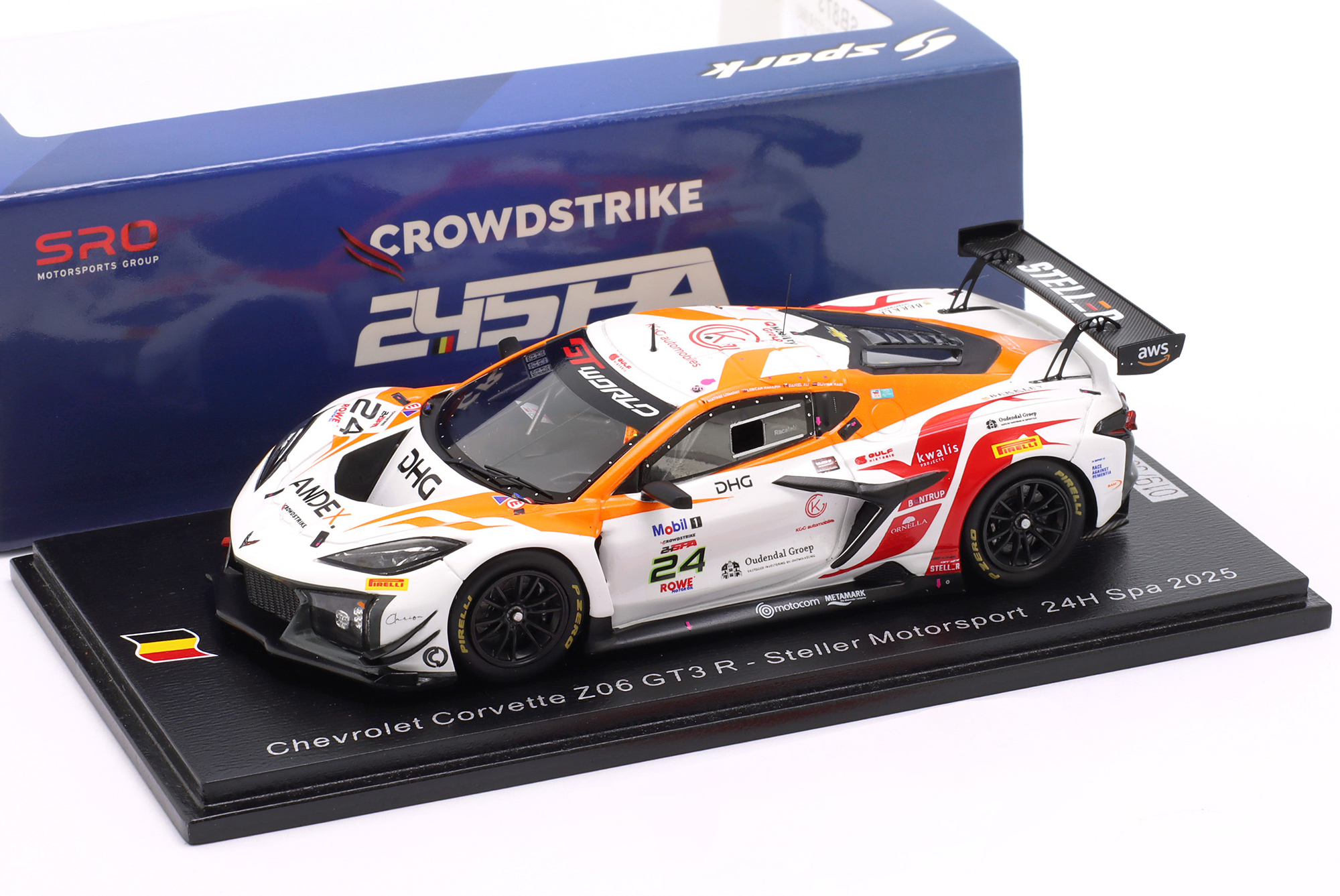 CHEVROLET CORVETTE Z06 GT3 R #24 24H SPA 2025 STELLER MOTORSPORT / ШЕВРОЛЕ КОРВЕТ Z06 ГТ3 24 ЧАСА СПА СТЕЛЛЕР МОТОРСПОРТ