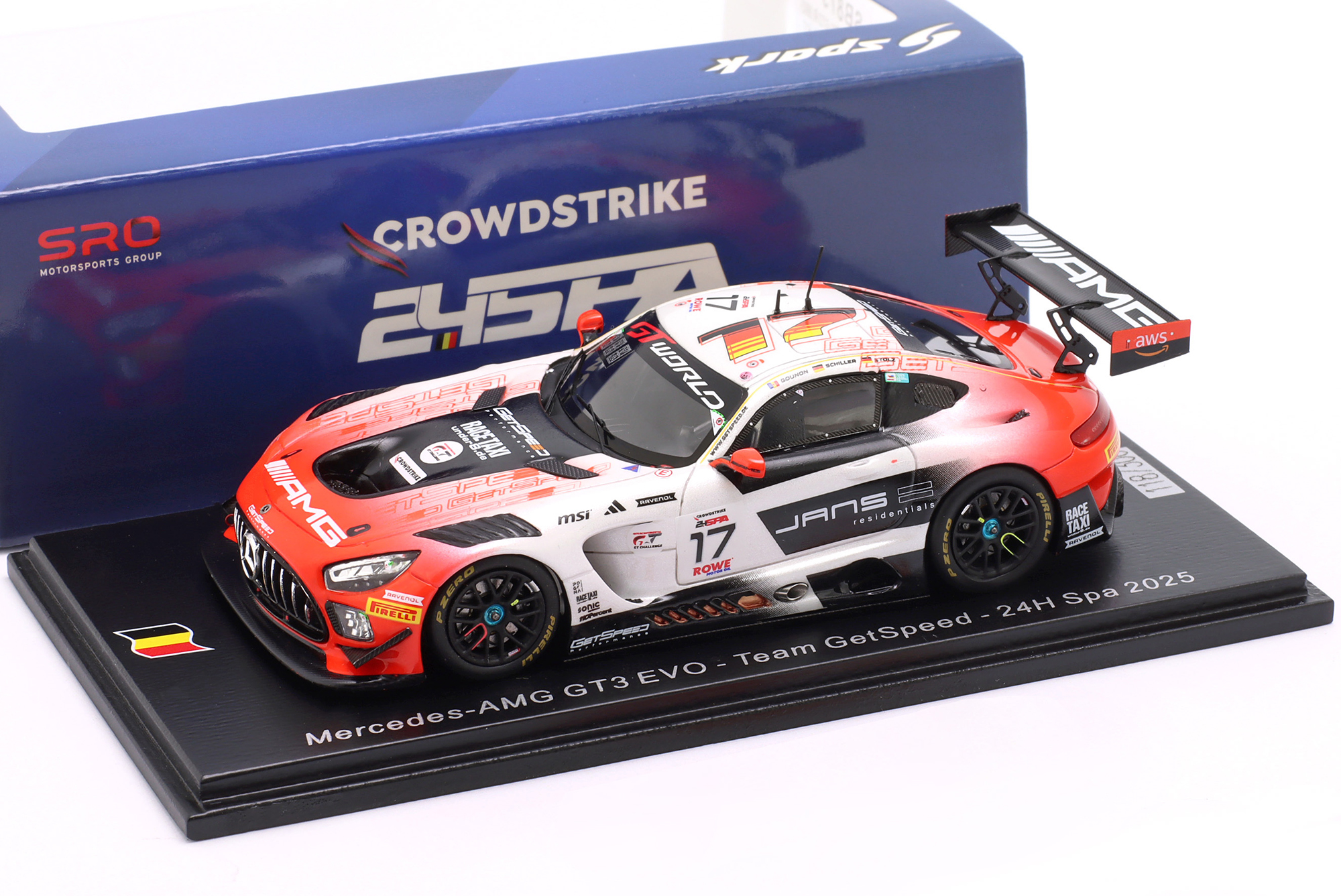 MERCEDES-AMG GT3 EVO #17 24H SPA 2025 MERCEDES-AMG TEAM GETSPEED / МЕРСЕДЕС-АМГ ГТ3 ЭВО 24 ЧАСА СПА КОМАНДА ГЕЦПИД
