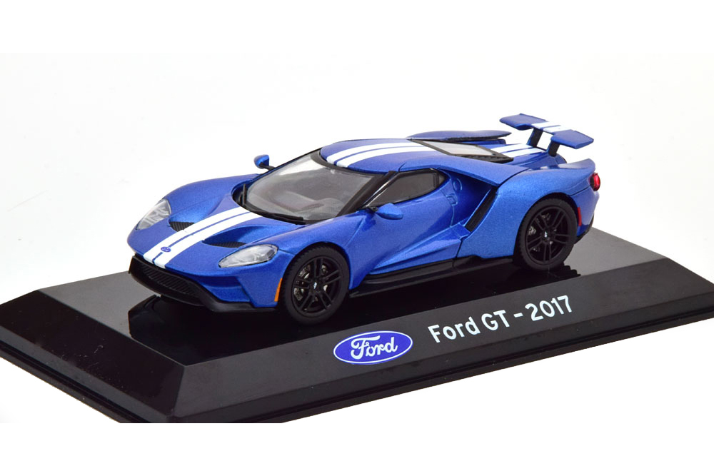 FORD GT 2017 BLUEMETALLIC/WHITE