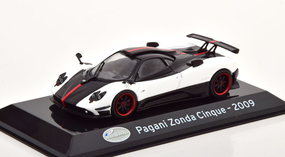 PAGANI ZONDA CINQUE 2009 WHITE BLACK RED