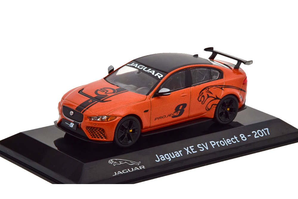 JAGUAR XE SV PROJECT 8 2017 ORANGE-METALLIC FLATBLACK
