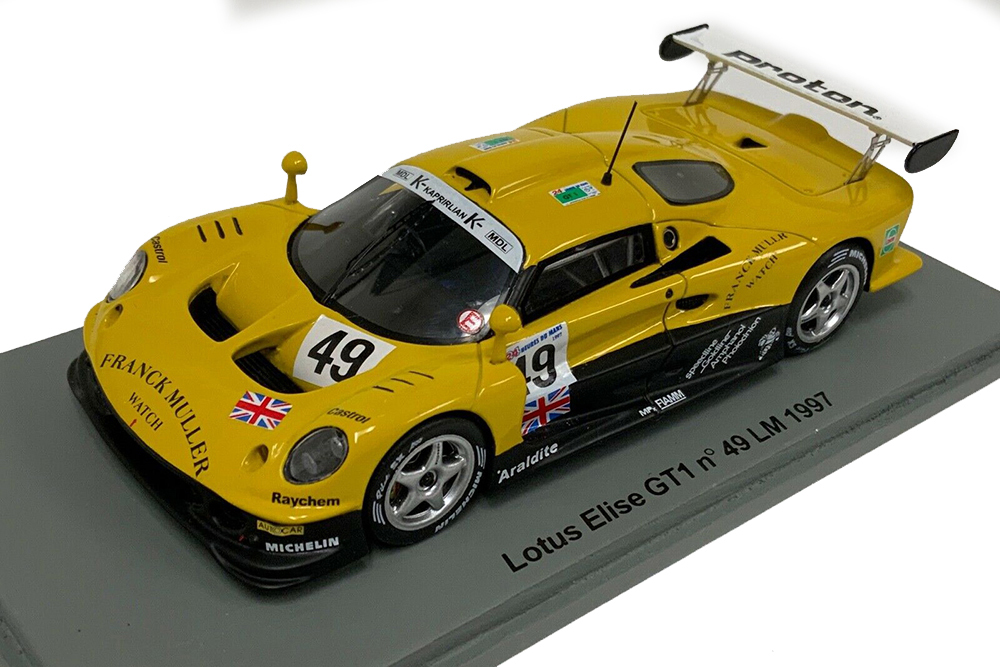 LOTUS ELISE GT1 24h LE MANS 1997 M.HEZEMANS A.GRAU J.LAMMERS #49