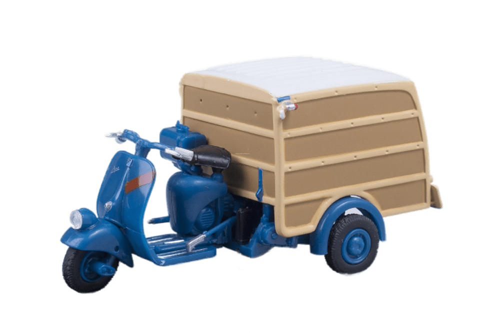 PIAGGIO APE A125 CASSONCINO CHIUSO 1948 СИНИЙ С БЕЖЕВЫМ