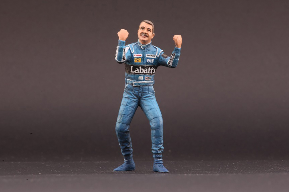 ФИГУРКА КОЛЛЕКЦИОННАЯ NIGEL MANSELL / НАЙДЖЕЛ МЭНСЕЛЛ (ВЫСОТА ОКОЛО 10 СМ)