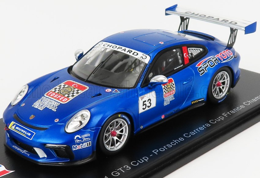 PORSCHE 911 991 N53 PORSCHE CARRERA CUP FRANCE CHAMPION (2018) A.GUVEN, BLUE