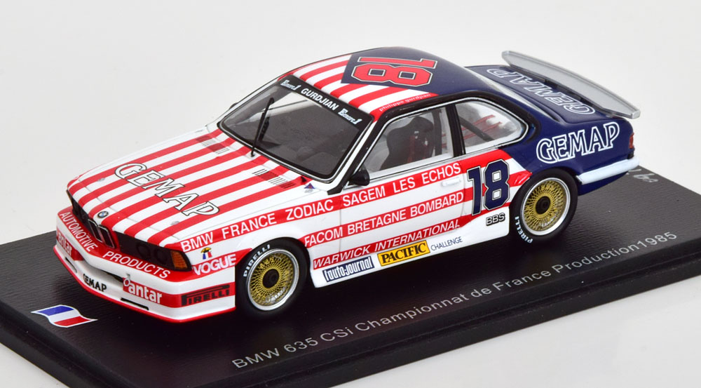 BMW 635 CSI CHAMPIONAT DE FRANCE PRODUCTION 1985