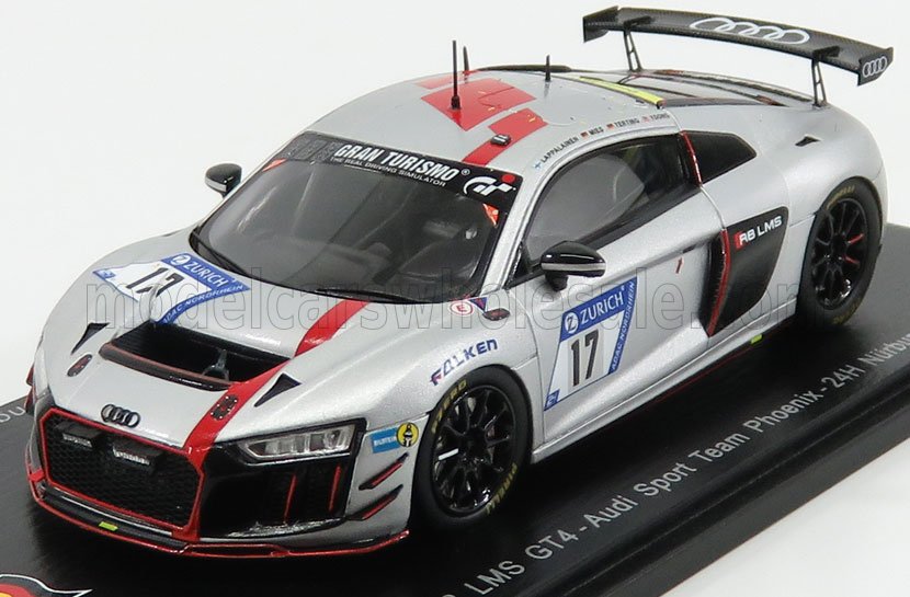 AUDI R8 LMS GT4 TEAM AUDI SPORT PHOENIX N17 24H NURBURGRING (2017) J.LAPPALAINEN - A.MIES - P.TERTING - A.YOONG, GREY
