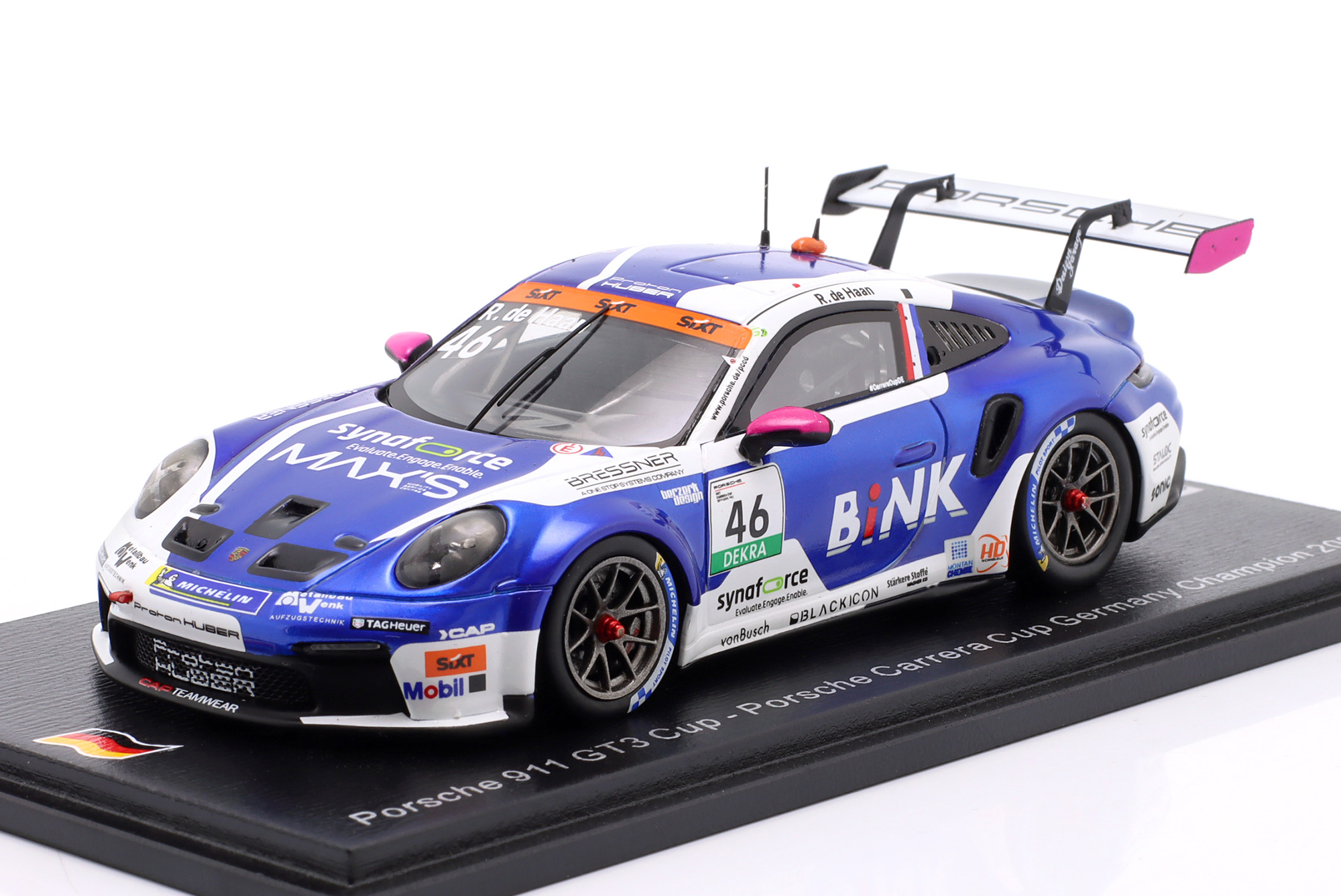 PORSCHE 911 GT3 CUP #46 CHAMPION PORSCHE CARRERA CUP GERMANY 2025 DE HAAN / ПОРШЕ 911 ГТ3 КУП ЧЕМПИОН КАРРЕРА ГЕРМАНЙ ДЕ ХААН