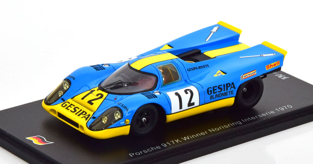 PORSCHE 917K WINNER NORISRING INTERSERIE 1970