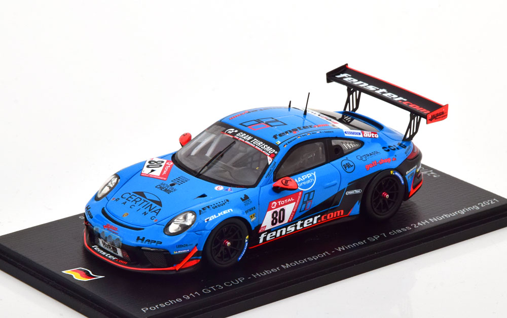 PORSCHE 911 GT3 CUP WINNER SP7 CLASS 24H NUERBURGRING 2021