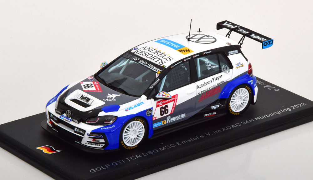 VW GOLF 7 GTI TCR NO 66 24H NUERBURGRING 2022