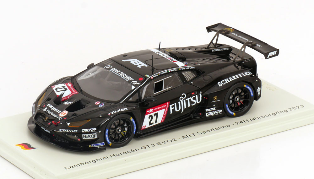 LAMBORGHINI HURACAN GT3 EVO2 NO 27 24H NUERBURGRING, VAN DER LINDE/MAPELLI/PEPPER/THIIM (2023)