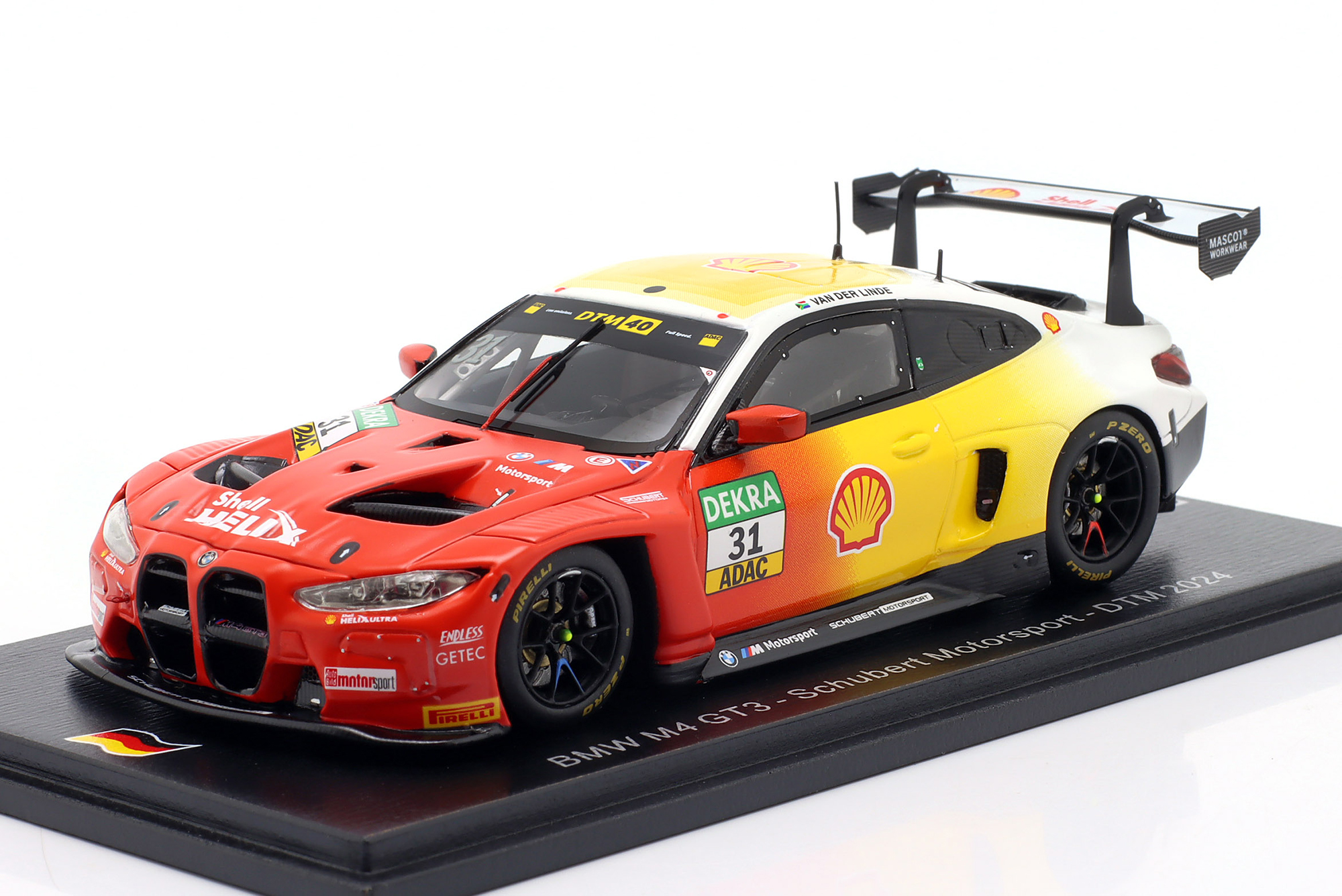 BMW M4 GT3 #31 DTM 2024 SHELDON VAN DER LINDE / БМВ M4 ГТ3 ДТМ ШЕЛДОН ФУРГОН ЛИНДЕ
