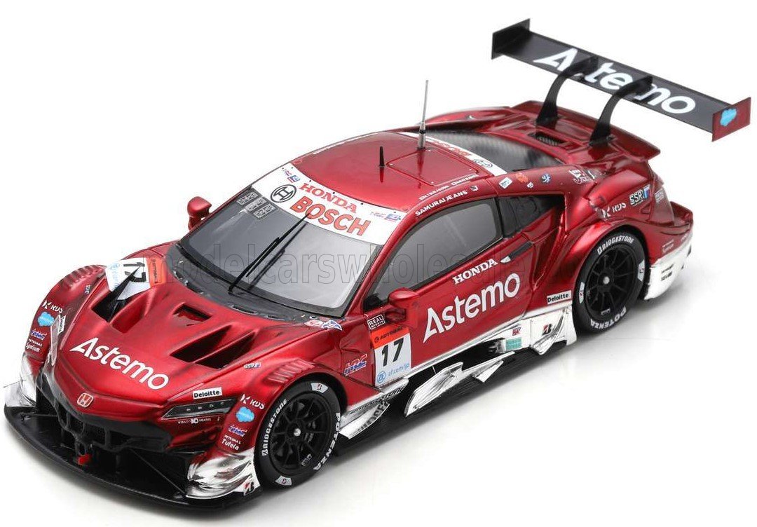 HONDA NSX-GT TEAM ASTEMO REAL RACING N17 GT500 CLASS SUPER GT (2022) K.TSUKAKOSHI - N.MATSUSHITA, RED MET