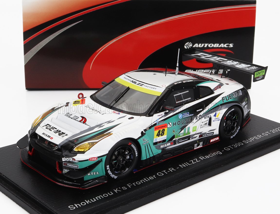NISSAN GT-R TEAM NILZZ RACING #48 GT300 CLASS SUPER GT (2023) T.IDA - Y.TANAKA - T.SANADA, WHITE GREEN