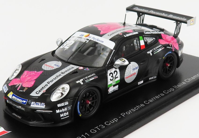 PORSCHE 911 991 GT3 N2 PORSCHE CARRERA CUP ITALY CHAMPION (2018) G.QUARESMINI, BLACK WHITE RED