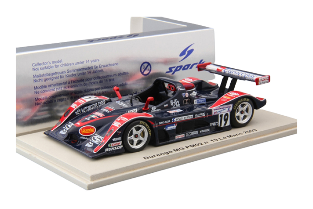 AUTOMOTIVE DURANGO MG PM02 #19 LE MANS 2003 BLACK/RED