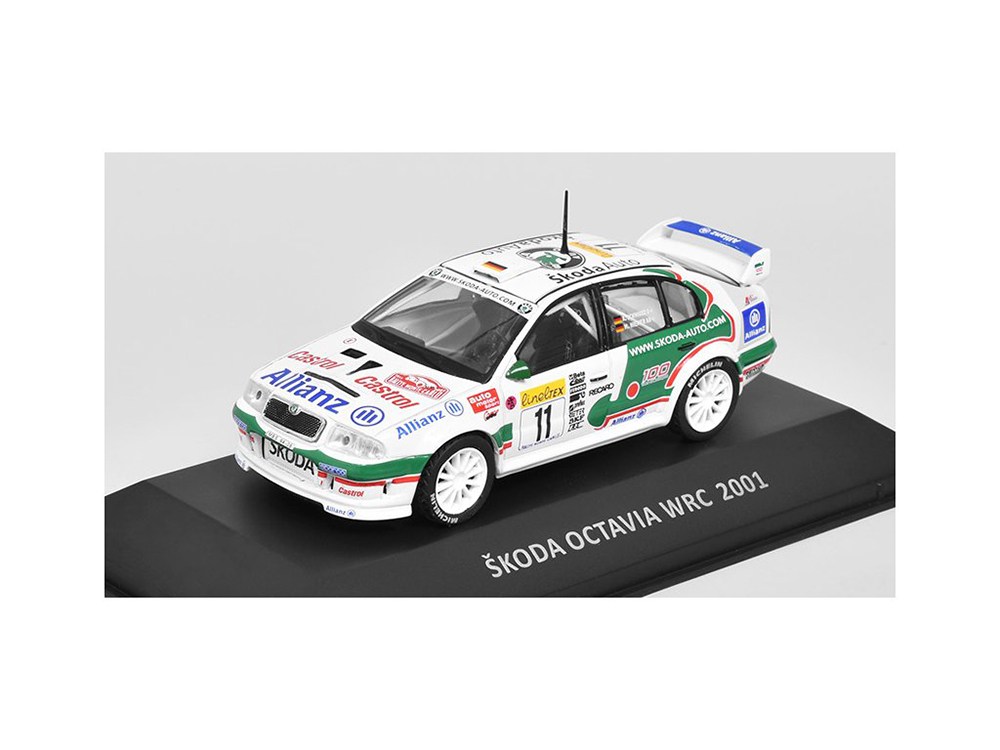 SKODA OCTAVIA WRC 2001 - KALEIDOSKOP SLAVNÝCH VOZŮ ČASOPIS S MODELEM #66