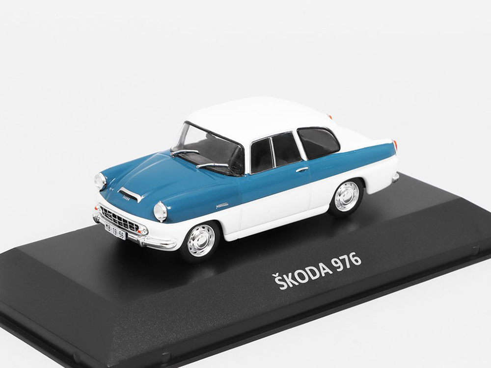 SKODA 976 1956 - KALEIDOSKOP SLAVNÝCH VOZŮ ČASOPIS S MODELEM #80