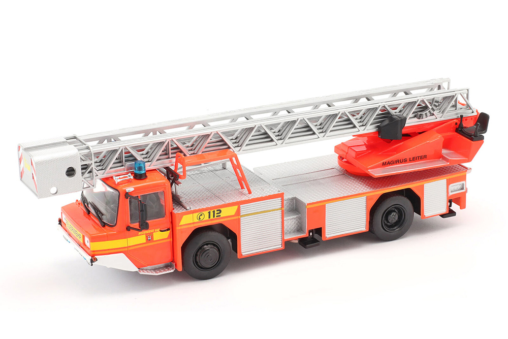 IVECO MAGIRUS DLK 23/12 ПОЖАРНЫЙ КРАСНЫЙ С ОРАНЖЕВЫМ