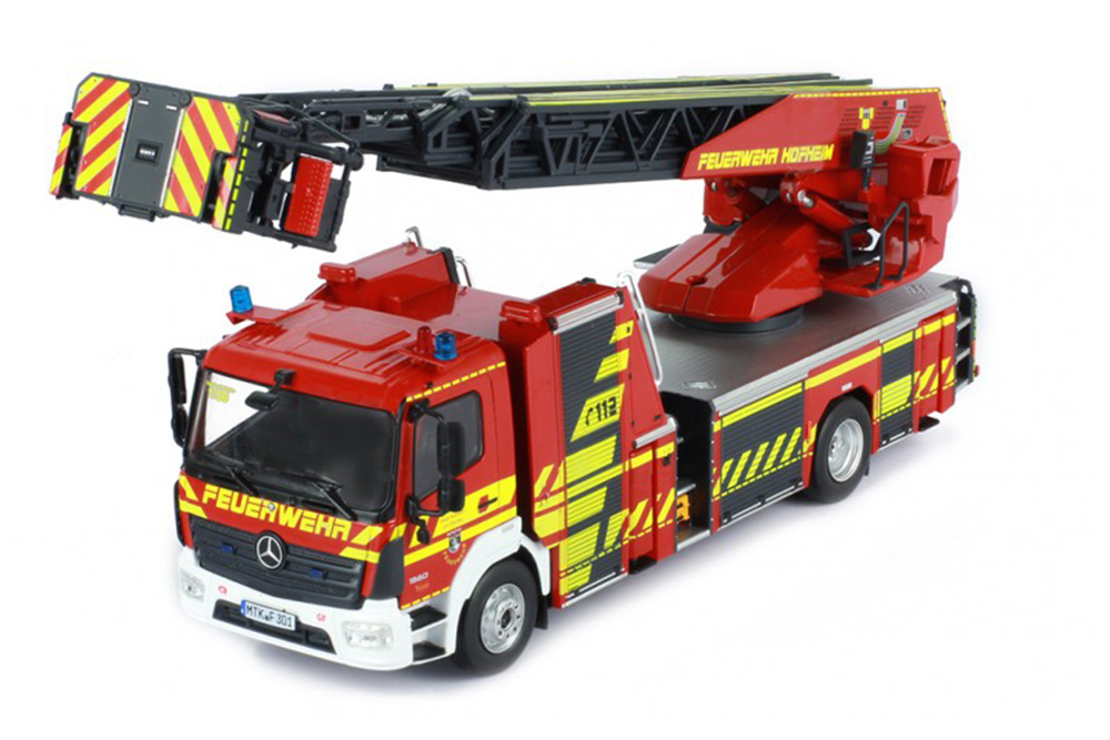 MERCEDES ATEGO 1627 2018 FIRE DEPARTMENT WITH TURNTABLE LADDER RED / МЕРСЕДЕС АТЕГО 1627 ПОЖАРНАЯ ЛЕСНИЦА