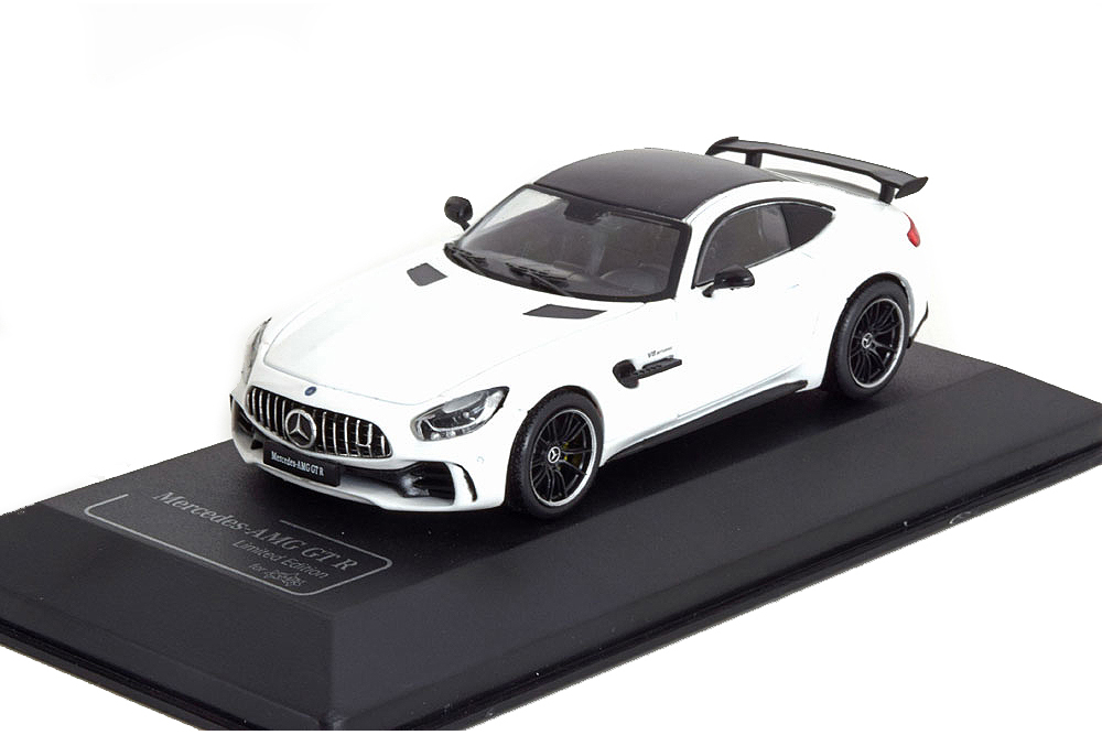 MERCEDES C190 AMG GT-R COUPE PLAIN BODY 2018 WHITE METALLIC/CARBON / МЕРСЕДЕС АМГ ГТ-Р БЕЛЫЙ