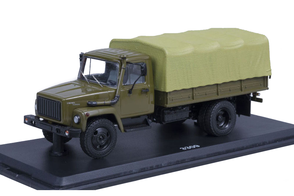 ГОРЬКИЙ 3309 ДВИГ Д-2457 DIESEL TURBO С ТЕНТОМ ХАКИ
