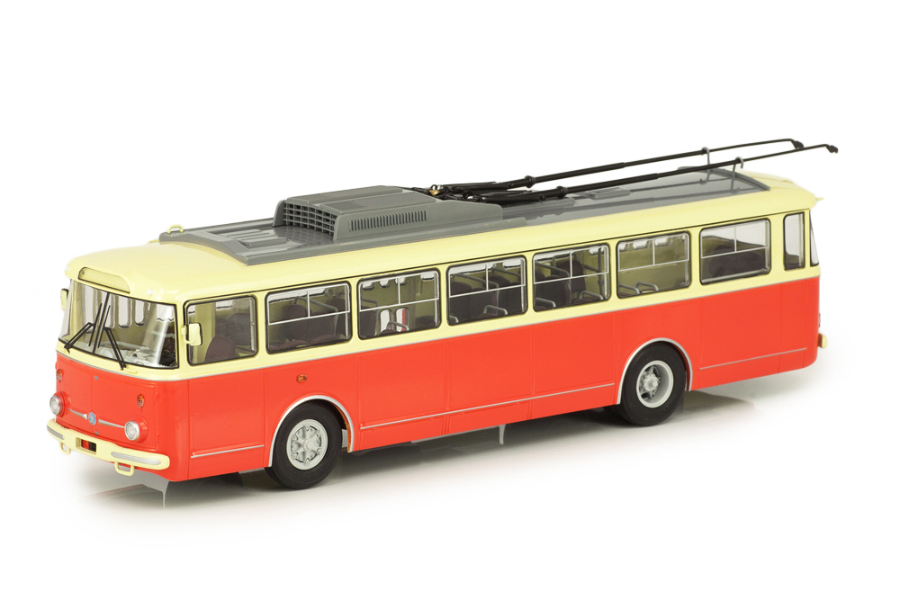 ТРОЛЛЕЙБУС SKODA-9TR (КРАСНО-БЕЖЕВЫЙ)