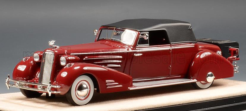 CADILLAC 452D V16 VICTORIA CONVERTIBLE CLOSED 1934 , BROWN GREY
