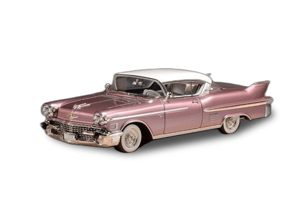 CADILLAC COUPE DEVILLE 1958 PINK METALLIC
