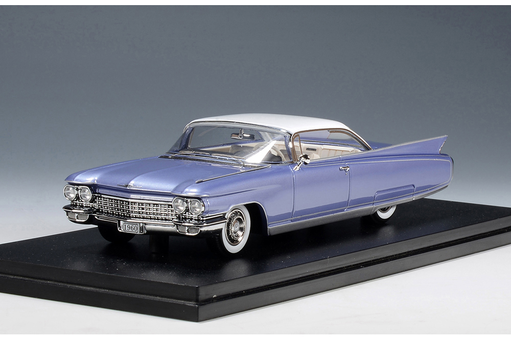 CADILLAC ELDORADO SEVILLE 1960 HEATHER BLUE METALLIC/WHITE
