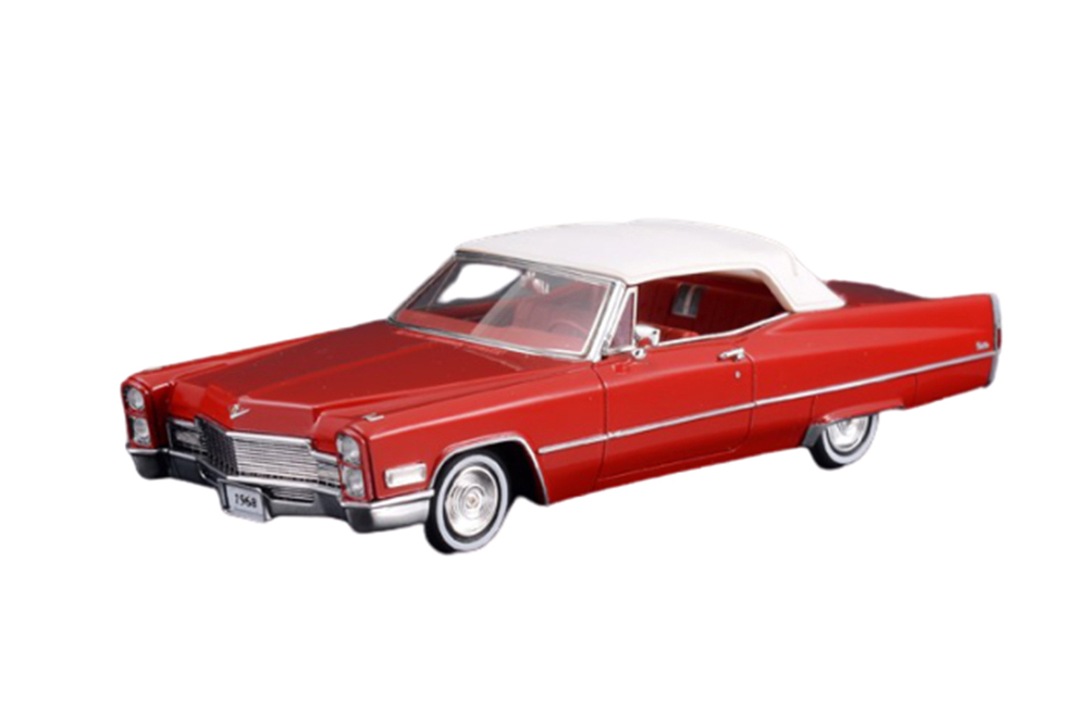 CADILLAC DEVILLE CONVERTIBLE (CLOSED) 1968 DAKOTA RED