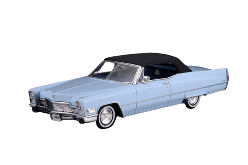 CADILLAC DEVILLE CONVERTIBLE (CLOSED) 1968 ARCTIC BLUE