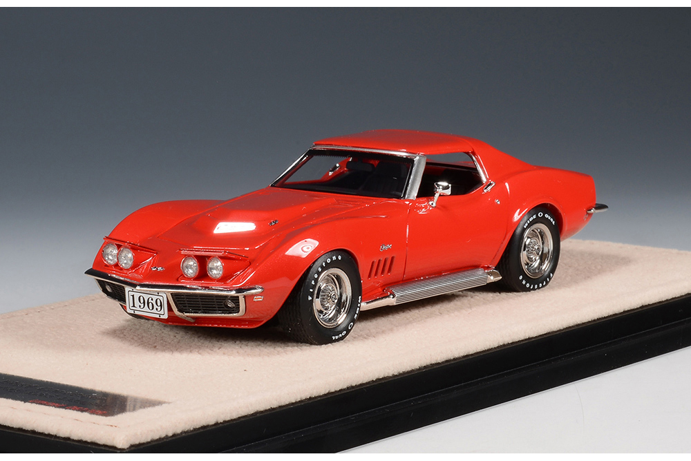 CHEVROLET CORVETTE STINGRAY L88 COUPE (ЗАКРЫТЫЙ, ПОДНЯТЫЕ ФАРЫ) 1969 MONZA RED