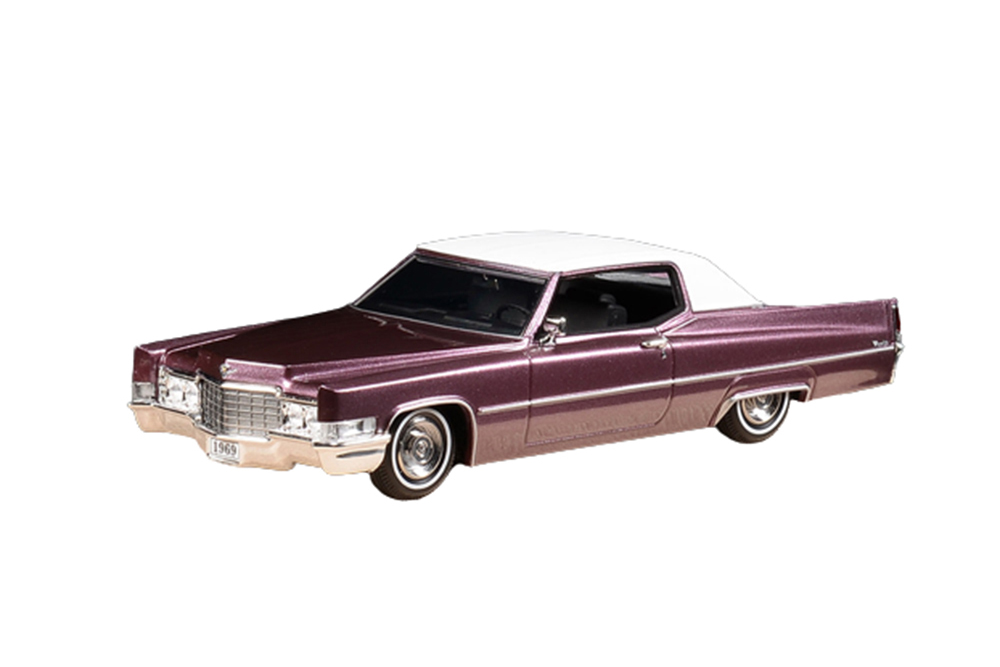 CADILLAC COUPE DEVILLE 1969 CHATEAU MAUVE METALLIC / КАДИЛЛАК КУПЕ ДЕВИЛЬ 1969 ШАТО МАУВ МЕТАЛЛИК