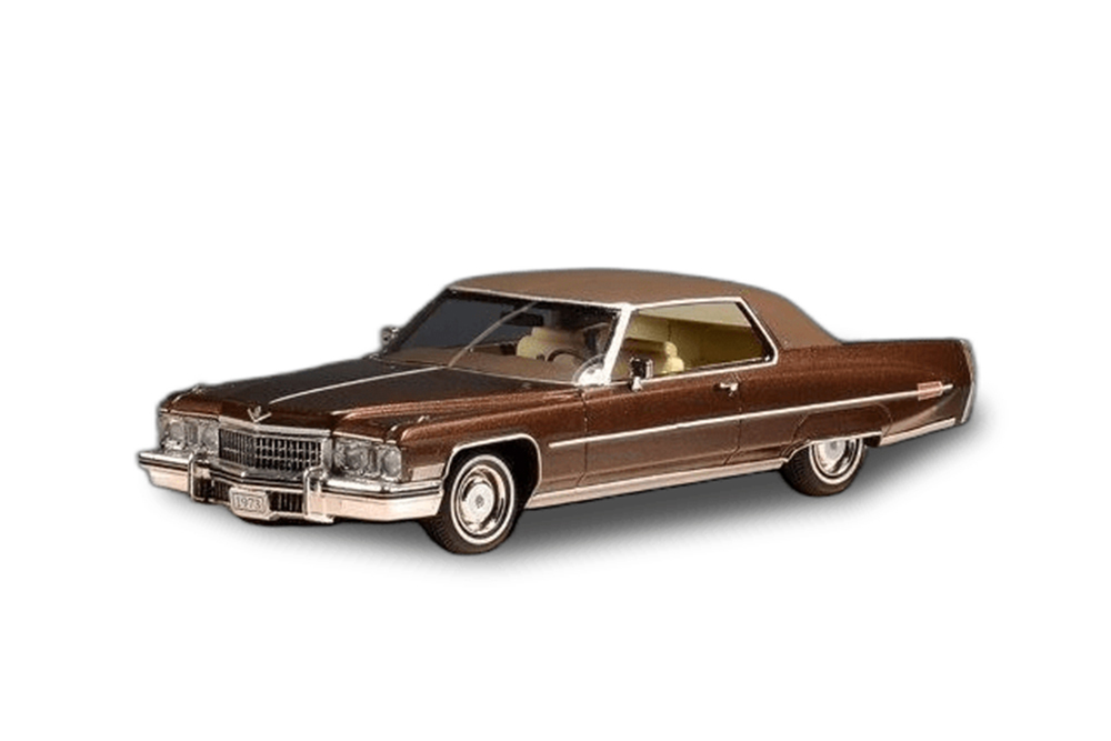 CADILLAC COUPE DEVILLE 1973 BURNIT SIENNA METALLIC