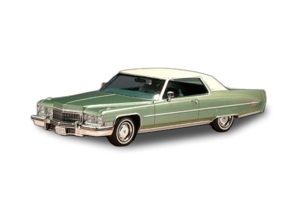 CADILLAC COUPE DEVILLE 1973 SAGE METALLIC