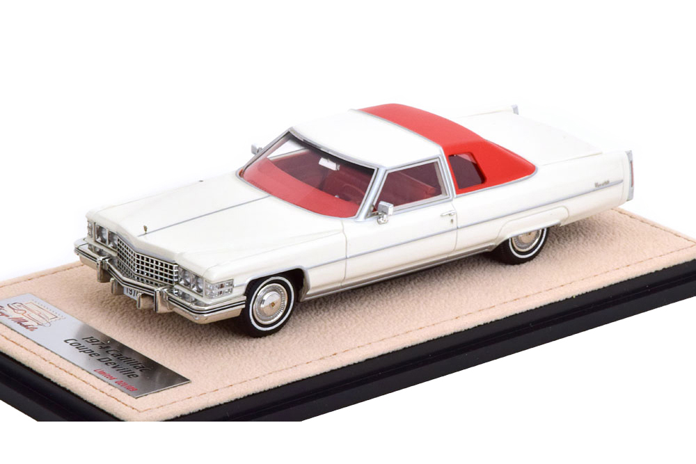 CADILLAC COUPE DEVILLE 1974 COTILLION WHITE